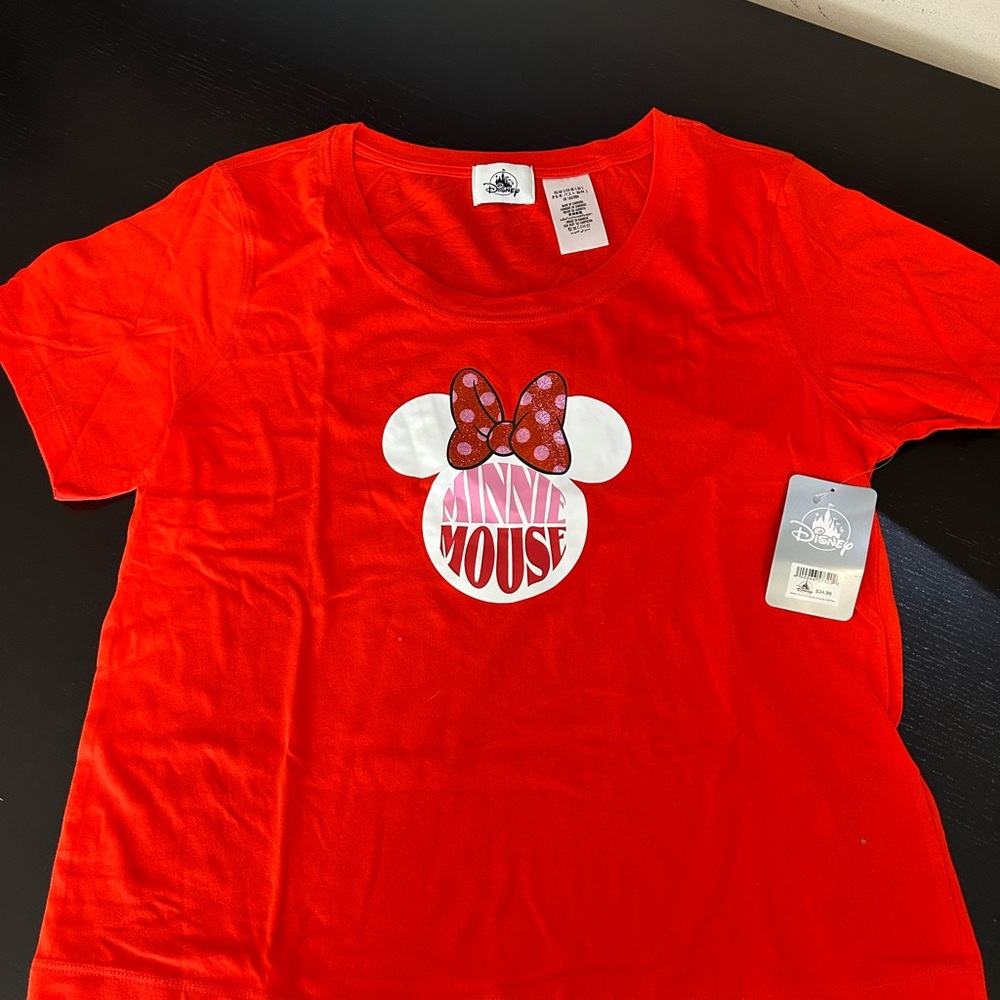 Disney Red Minnie Mouse Kids Tee